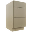 Fabuwood Luxe Desert Oak DB18 Base 3 Drawers Cabinet, Front View