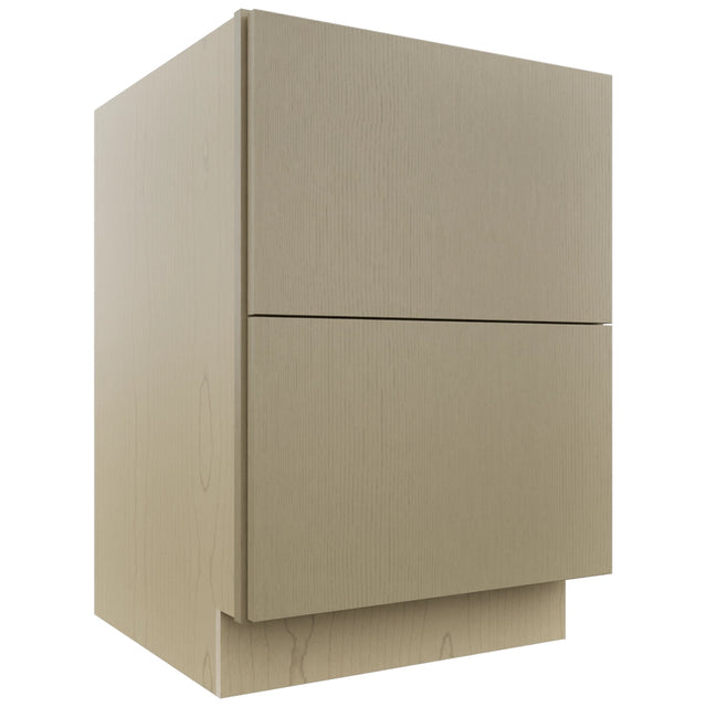 Fabuwood Luxe Desert Oak DB24-2 Base 2 Drawers Cabinet, Front View