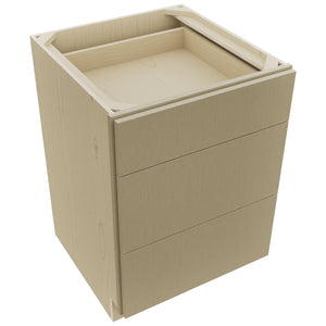 Fabuwood Luxe Desert Oak DB24 Base 3 Drawers Cabinet, Top View