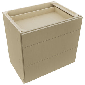 Fabuwood Luxe Desert Oak DB33 Base 3 Drawers Cabinet, Top View