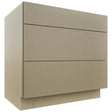 Fabuwood Luxe Desert Oak DB36 Base 3 Drawers Cabinet, Front View