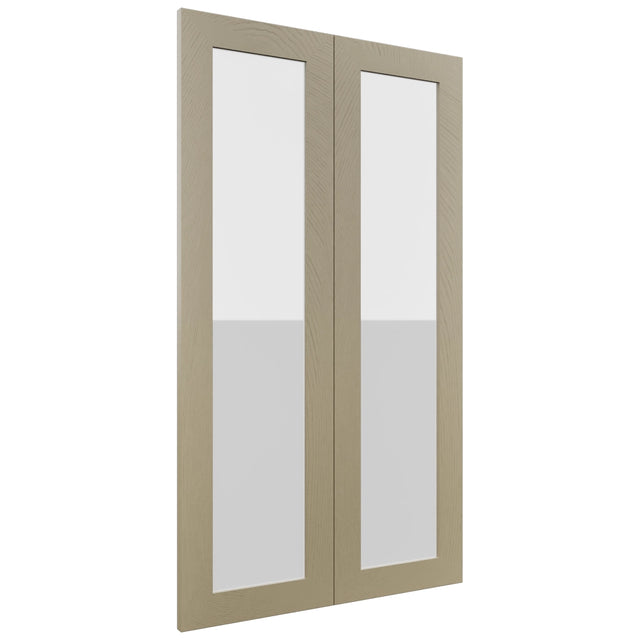 Fabuwood Luxe Desert Oak DS GDW2442 Wall Glass Door, Front View