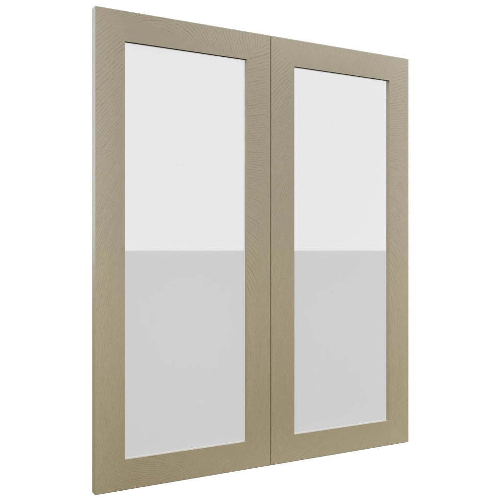 Fabuwood Luxe Desert Oak DS GDW3036 Wall Glass Door, Front View