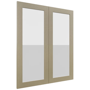 Fabuwood Luxe Desert Oak DS GDW3036 Wall Glass Door, Front View