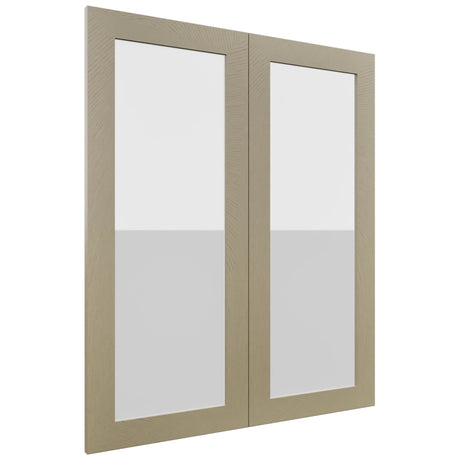 Fabuwood Luxe Desert Oak DS GDW3036 Wall Glass Door, Front View