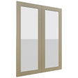 Fabuwood Luxe Desert Oak DS GDW3039 Wall Glass Door, Front View