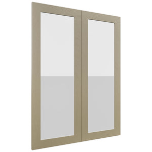 Fabuwood Luxe Desert Oak DS GDW3039 Wall Glass Door, Front View