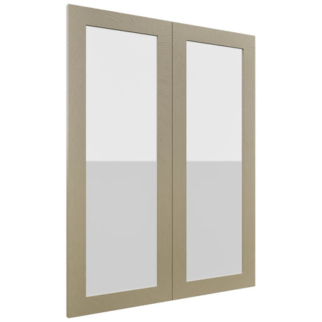 Fabuwood Luxe Desert Oak DS GDW3039 Wall Glass Door, Front View