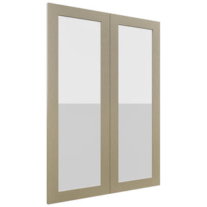 Fabuwood Luxe Desert Oak DS GDW3042 Wall Glass Door, Front View