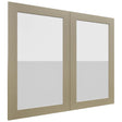 Fabuwood Luxe Desert Oak DS GDW3630 Wall Glass Door, Front View