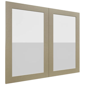 Fabuwood Luxe Desert Oak DS GDW3630 Wall Glass Door, Front View