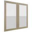 Fabuwood Luxe Desert Oak DS GDW3636 Wall Glass Door, Front View