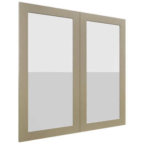 Fabuwood Luxe Desert Oak DS GDW3636 Wall Glass Door, Front View