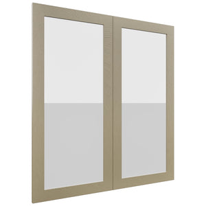 Fabuwood Luxe Desert Oak DS GDW3639 Wall Glass Door, Front View
