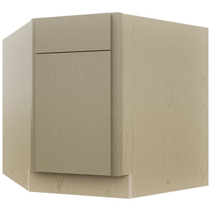 Fabuwood Luxe Desert Oak DSB36 Base Corner Diagonal Sink Cabinet, Front View