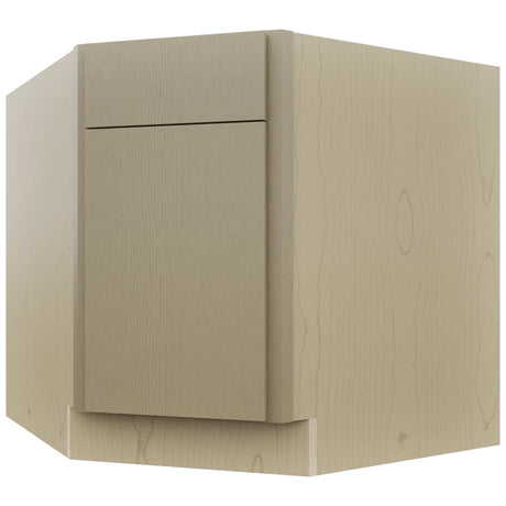 Fabuwood Luxe Desert Oak DSB36 Base Corner Diagonal Sink Cabinet, Front View