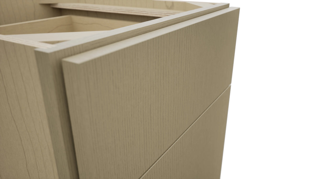Fabuwood Luxe Desert Oak FD18 Vanity Desk, Detail View