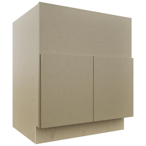 Fabuwood Luxe Desert Oak FS30 Base Farm Sink Cabinet, Front View