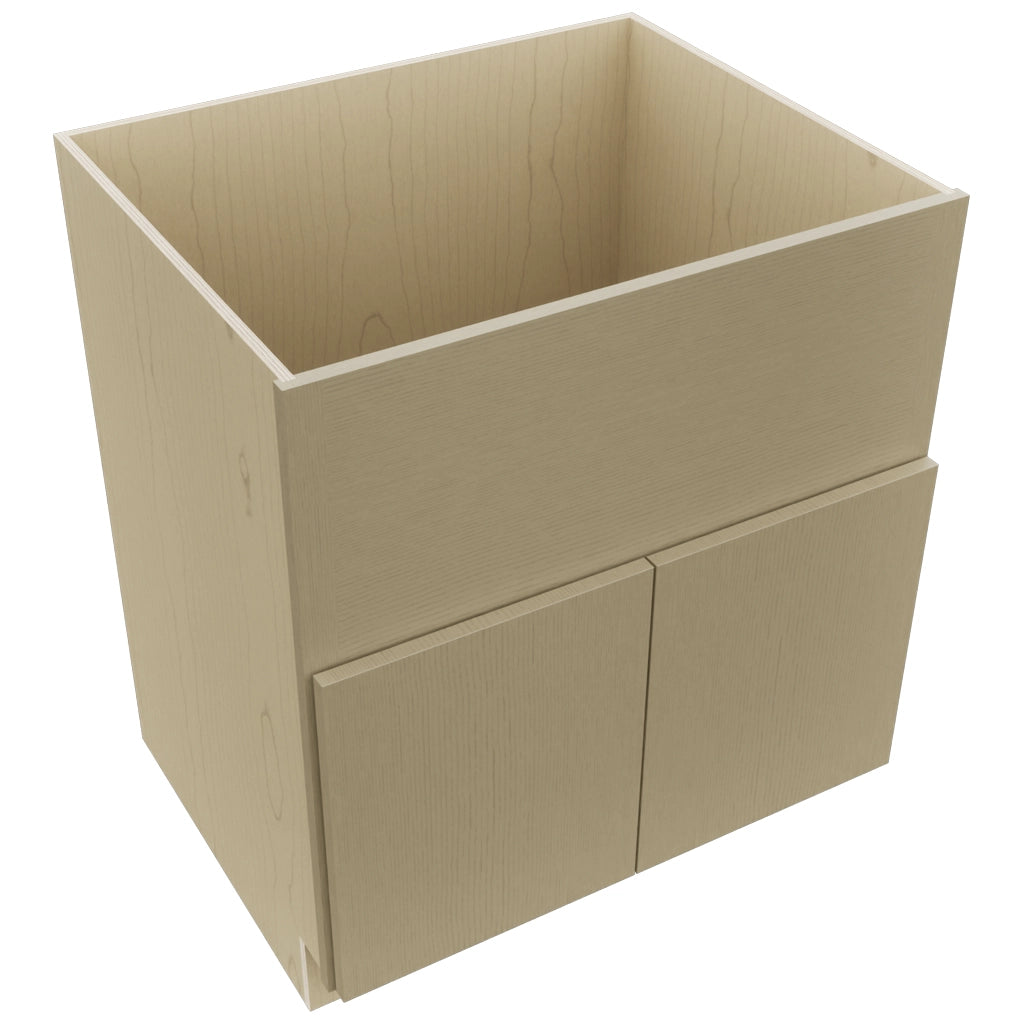 Fabuwood Luxe Desert Oak FS30 Base Farm Sink Cabinet, Top View