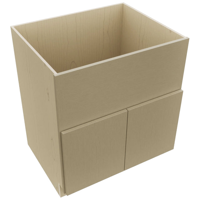 Fabuwood Luxe Desert Oak FS30 Base Farm Sink Cabinet, Top View