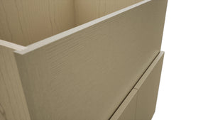 Fabuwood Luxe Desert Oak FS33 Base Farm Sink Cabinet, Detail View