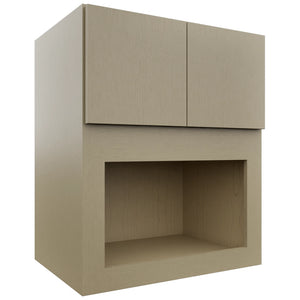 Fabuwood Luxe Desert Oak MC303621 Wall Microwave Cabinet, Front View