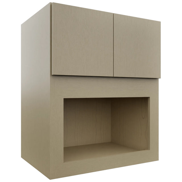 Fabuwood Luxe Desert Oak MC303621 Wall Microwave Cabinet, Front View