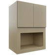 Fabuwood Luxe Desert Oak MC304221 Wall Microwave Cabinet, Front View