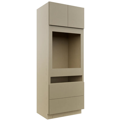 Fabuwood Luxe Desert Oak OC3390C Tall Oven Cabinet Combo, Front View