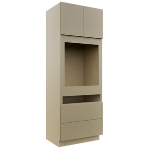 Fabuwood Luxe Desert Oak OC3393C Tall Oven Cabinet Combo, Front View