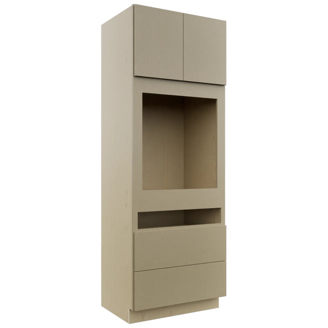 Fabuwood Luxe Desert Oak OC3393C Tall Oven Cabinet Combo, Front View