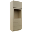 Fabuwood Luxe Desert Oak OC3393S Tall Oven Cabinet Single, Front View