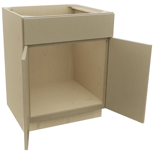 Fabuwood Luxe Desert Oak SB27 Base Sink Cabinet, Open View