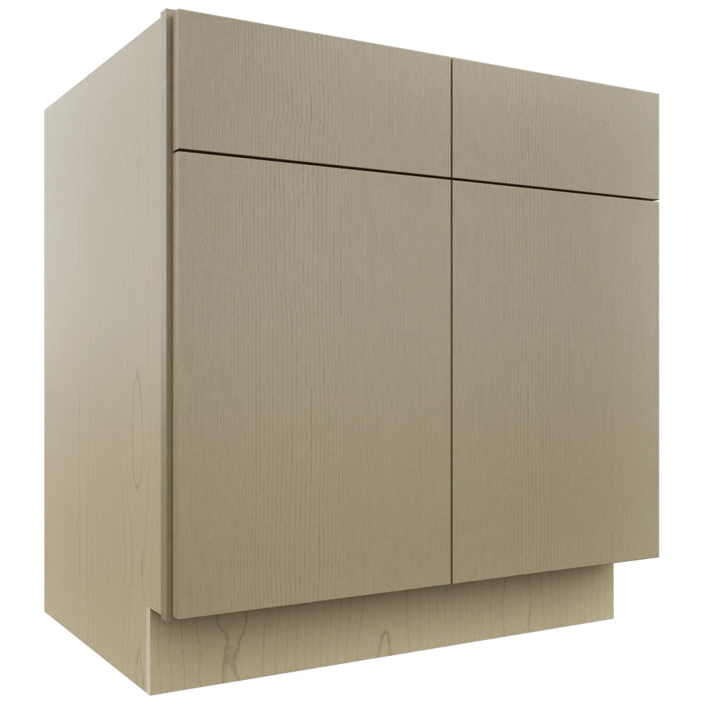 Fabuwood Luxe Desert Oak SB33 Base Sink Cabinet, Front View