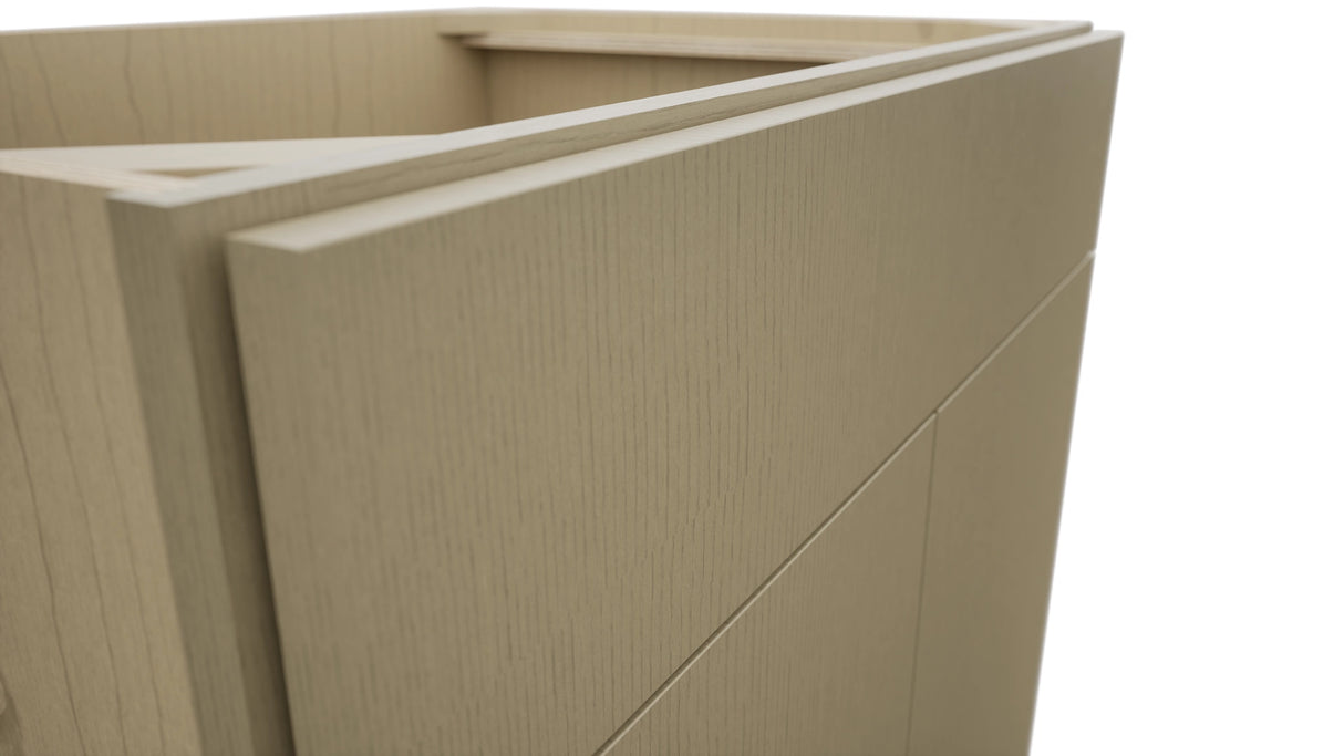 Fabuwood Luxe Desert Oak SB33SDF Base Sink Cabinet, Detail View