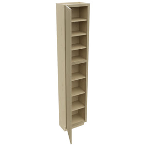Fabuwood Luxe Desert Oak TP181293 Tall Pantry Cabinet, Open View