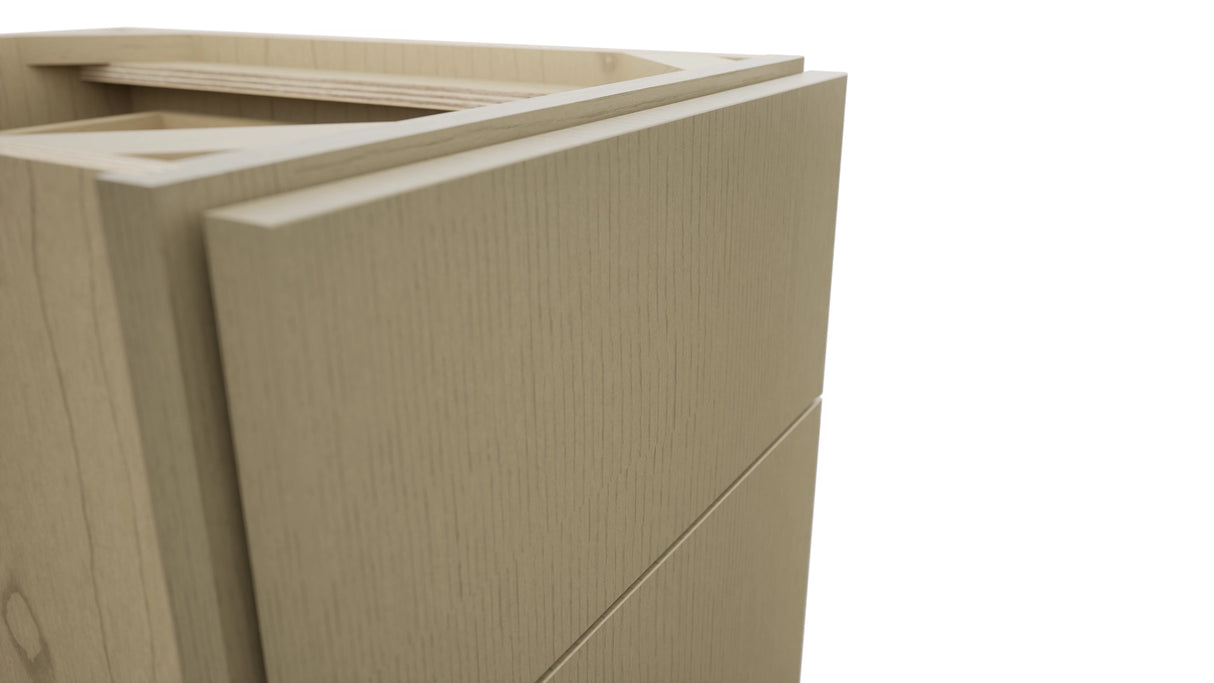 Fabuwood Luxe Desert Oak VDB15-34 Vanity Drawer Cabinet, Detail View