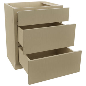 Fabuwood Luxe Desert Oak VDB27-34 Vanity Drawer Cabinet, Open View