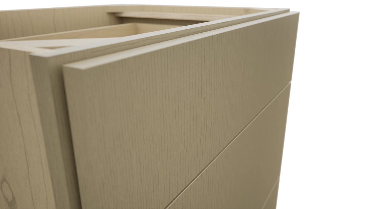 Fabuwood Luxe Desert Oak VDB27-34 Vanity Drawer Cabinet, Detail View