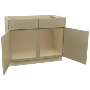 Fabuwood Luxe Desert Oak VSB42-34 Vanity Sink Cabinet, Open View