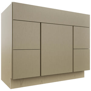 Fabuwood Luxe Desert Oak VSD30DL Vanity Combo Cabinet, Front View
