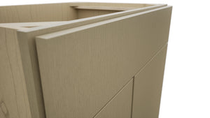 Fabuwood Luxe Desert Oak VSD36DL Vanity Combo Cabinet, Detail View