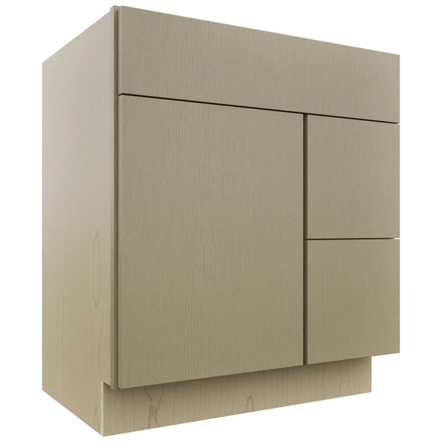 Fabuwood Luxe Desert Oak VSD36DR Vanity Combo Cabinet, Front View