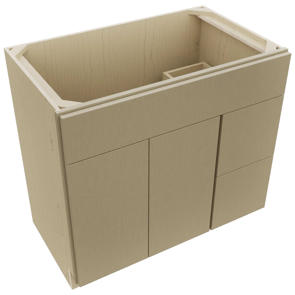 Fabuwood Luxe Desert Oak VSD48 Vanity Combo Cabinet, Top View