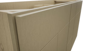 Fabuwood Luxe Desert Oak VSD60DOUBLE Vanity Combo Cabinet, Detail View