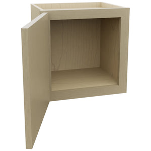 Fabuwood Luxe Desert Oak W1515 Wall Standard Cabinet, Open View