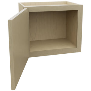 Fabuwood Luxe Desert Oak W1815 Wall Standard Cabinet, Open View