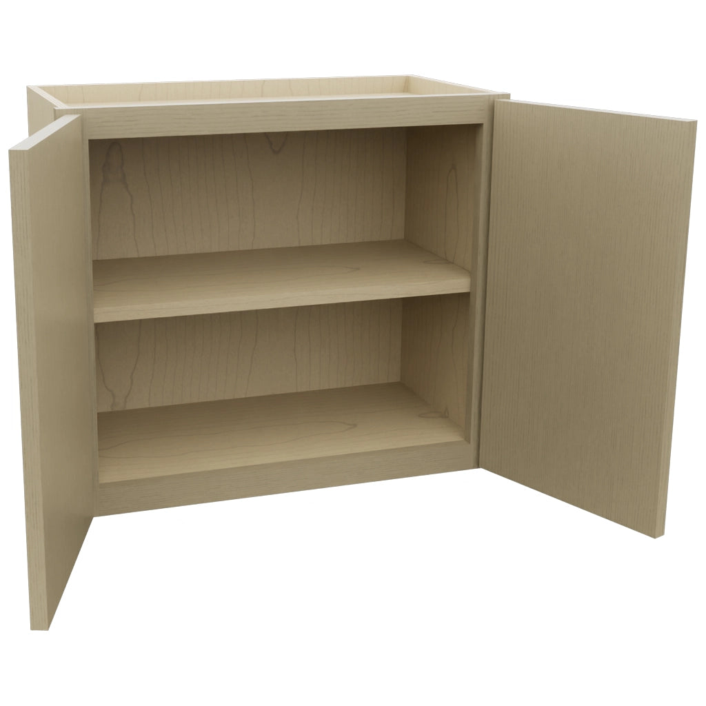Fabuwood Luxe Desert Oak W2421 Wall Standard Cabinet, Open View