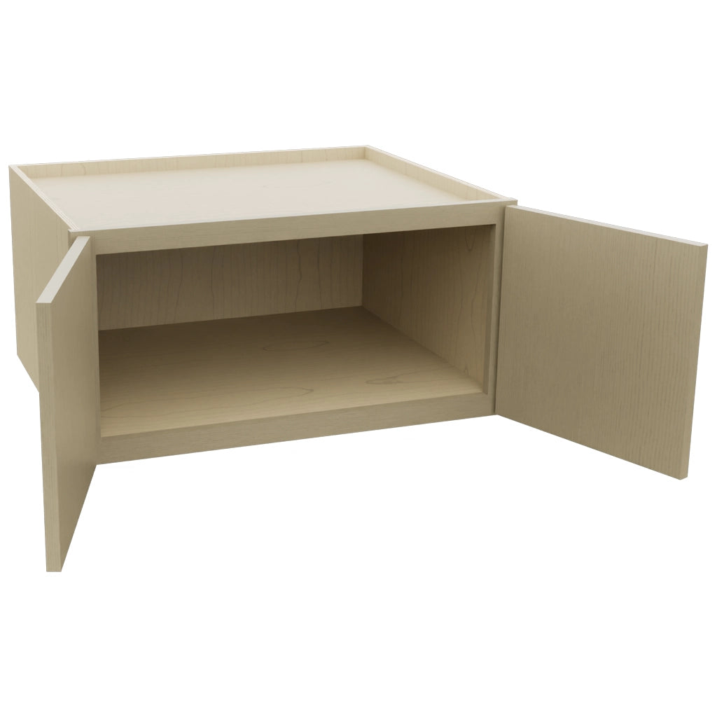 Fabuwood Luxe Desert Oak W301524 Wall Deep Cabinet, Open View