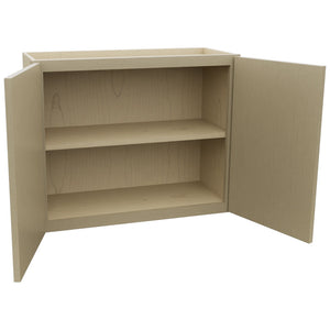Fabuwood Luxe Desert Oak W3024 Wall Standard Cabinet, Open View